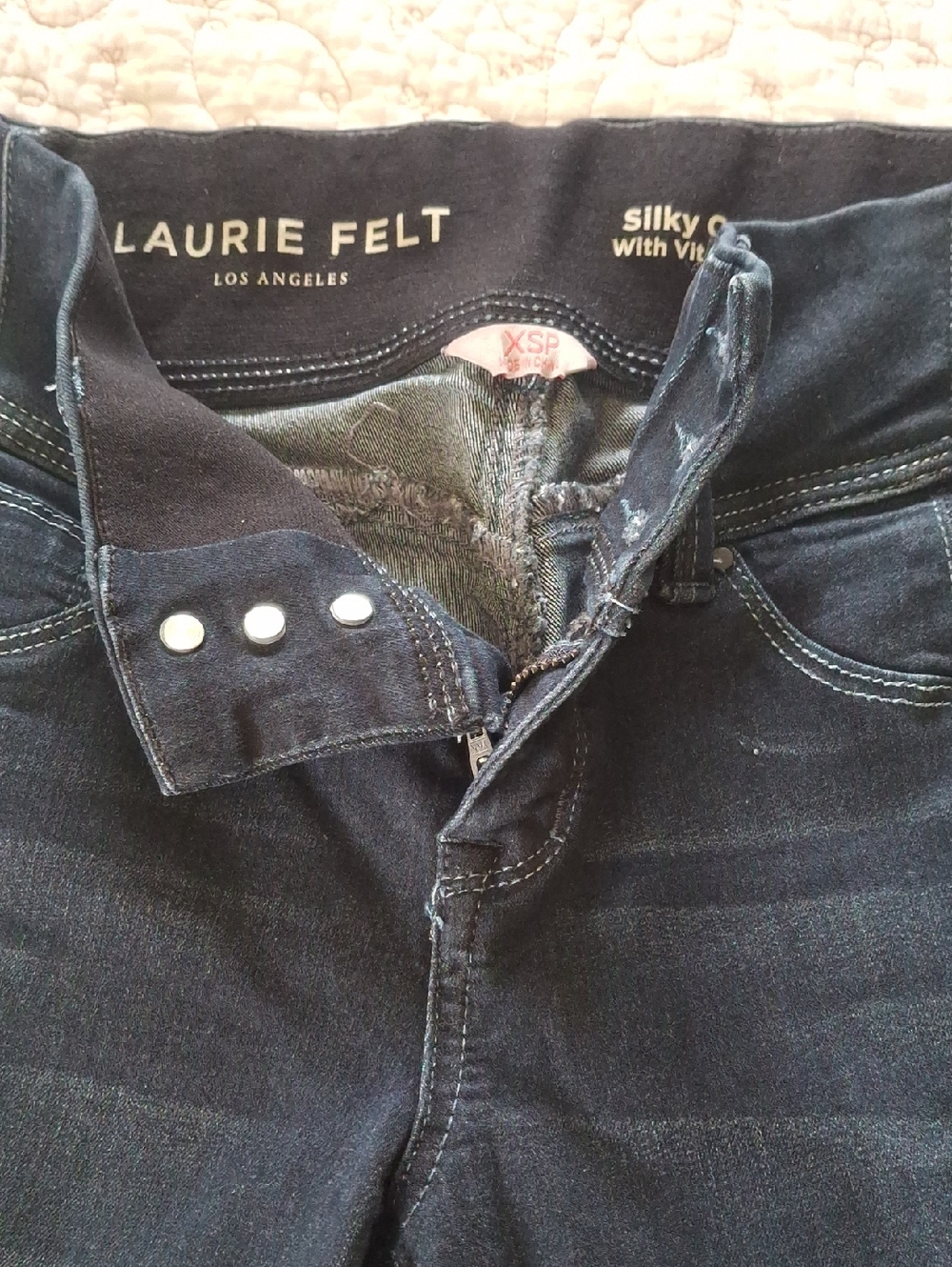 Laurie Felt Women's Navy Stretch Boot Cut Jean